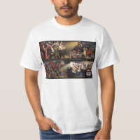Zukünftiges Beben-Wandgemälde/altes Logolite-Shirt