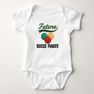 Zukünftiges Bocce Spieler-Baby-T-Shirt Baby Strampler