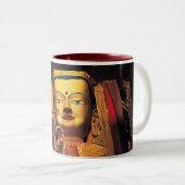 Zukünftiges Buddah Tassenrot/-WEISS Zweifarbige Tasse (VorderseiteRechts)