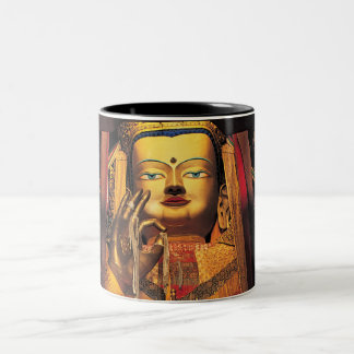 Zukünftiges Buddha-Tassenschwarzes/-WEISS Zweifarbige Tasse