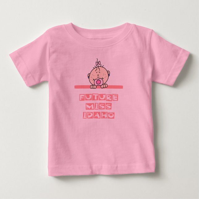 Zukünftiges Fräulein Idaho Baby T-shirt (Vorderseite)