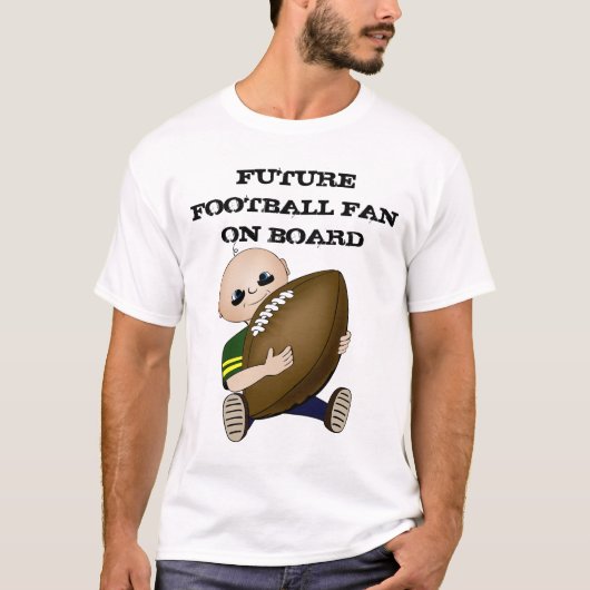 Zukünftiges Fußballfan an Bord T-Shirt (Vorderseite)