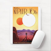 Zukünftiges Reise-Plakat der NASAs - entspannen Mousepad (Mit Mouse)