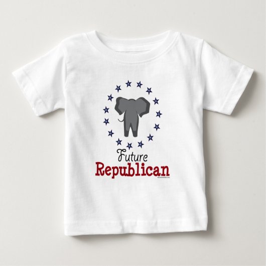Zukünftiges republikanisches Elefant-Baby-T-Shirt Baby T-shirt (Vorderseite)