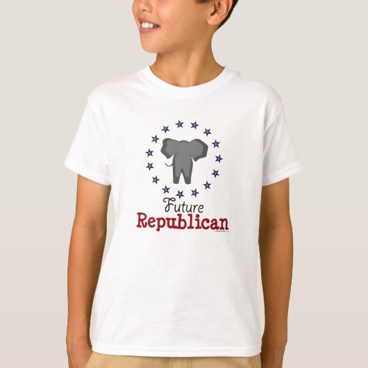 Zukünftiges republikanisches Elefant-T-Shirt T-Shirt (Vorderseite)