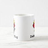 Zukünftiges Unternehmermädchen mit Hammer und Seil Kaffeetasse (Mittel)