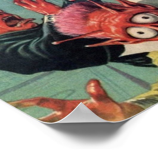 Zukünftiges Weltraumzeitalter — Miss Universe Poster (Ecke)