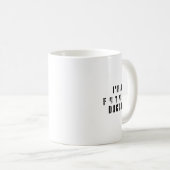 Zukunfts-Arzt-Grunge-Typografie-Design Kaffeetasse (VorderseiteRechts)