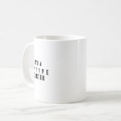 Zukunfts-Arzt-Grunge-Typografie-Design Kaffeetasse (Vorderseite Links)