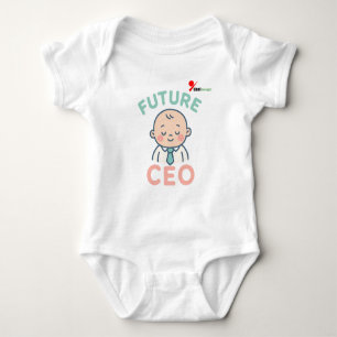 Zukunfts-Chef-Baby-Body Süßer Business-Säugling Baby Strampler