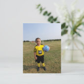 Zukunfts-Fußballstar Postkarte (Stehend Vorderseite)