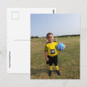 Zukunfts-Fußballstar Postkarte (Vorne/Hinten)