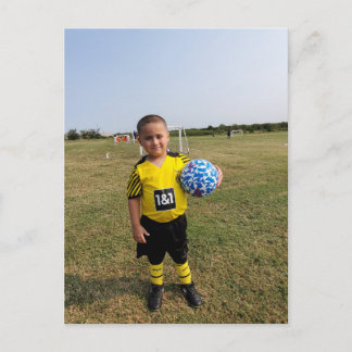 Zukunfts-Fußballstar Postkarte
