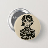 Zukunfts-Sigillen-Pin Button (Vorne & Hinten)
