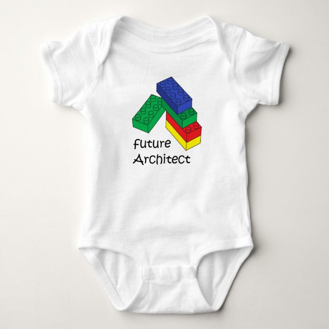 Zukunftsarchitektin Baby Strampler (Vorderseite)
