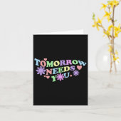 Zukunftsbedürftige Menschen - Blume zur Aufklärung Karte (Gelbe Blume)