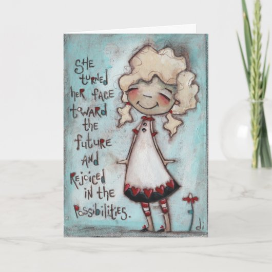 Zukunftsbild - Geburtstagskarte Karte (Vorderseite)