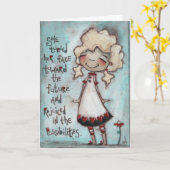 Zukunftsbild - Geburtstagskarte Karte (Gelbe Blume)