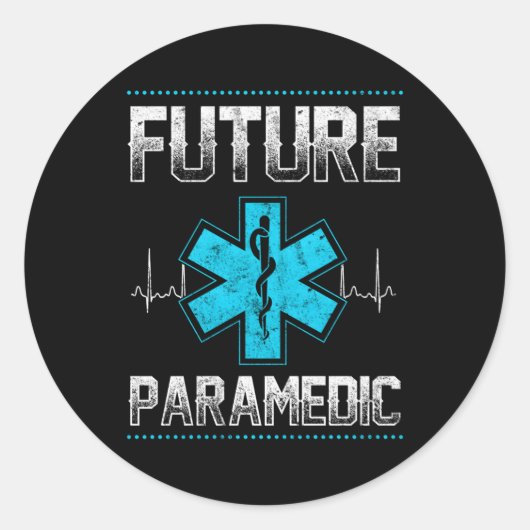 Zukunftsforscher Runder Aufkleber (Vorderseite)