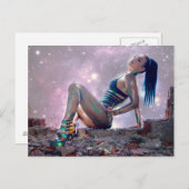 Zukunftsfrau Postkarte (Vorne/Hinten)