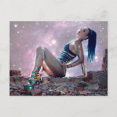 Zukunftsfrau Postkarte (Vorderseite)