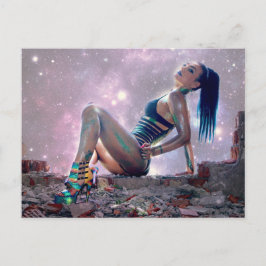 Zukunftsfrau Postkarte