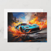 Zukunftsgeschwindigkeit Postkarte (Vorne/Hinten)