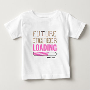 Zukunftsingenieur Lade Funny Personalisiert Unisex Baby T-shirt