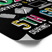 Zukunftsklasse 2028 Überlebt und bestanden 5. Klas Poster (Ecke)