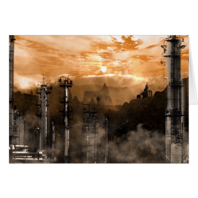 Zukunftslandschaft, Sci-Fi Gothic Landschaft (Vorderseite (Horizontal))