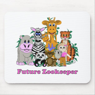 Zukunftsmädchen im Zoo Mousepad
