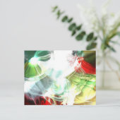 Zukunftsorientierte Abstrakte digitale Kunst Postkarte (Stehend Vorderseite)