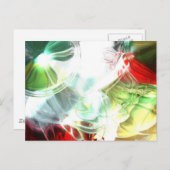 Zukunftsorientierte Abstrakte digitale Kunst Postkarte (Vorne/Hinten)