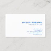 Zukunftsorientierte digitale Kommunikation | Moder Visitenkarte (Rückseite)