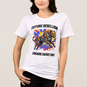 Zukunftsrebellion Vorwärts Energie Nur Cyborg Gepa Tri-Blend Shirt