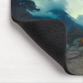 Zukunftsroboter in antiker Landschaft Mousepad (Ecke)