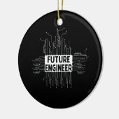 Zukunftstechnik für Elektrotechnik Keramik Ornament (Links)