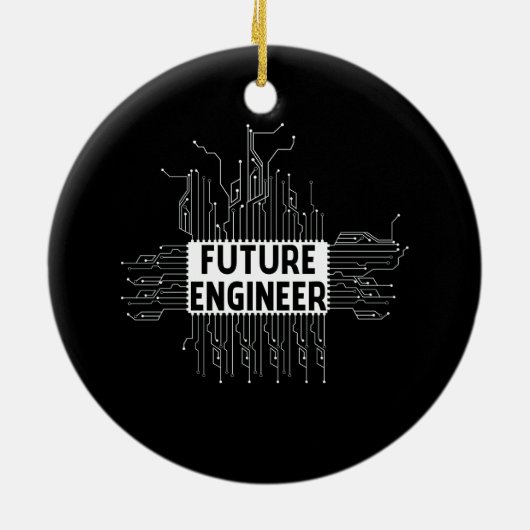 Zukunftstechnik für Elektrotechnik Keramik Ornament (Hinten)