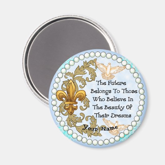 Zukunftstraum Magnet (Vorderseite/Rückseite)