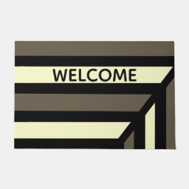 Zukunftsweisender moderner Streifen Fußmatte