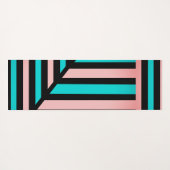 Zukunftsweisender moderner Streifen Yogamatte (Rückseite (Horizontal))