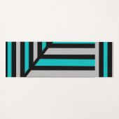 Zukunftsweisender moderner Streifen Yogamatte (Vorderseite (Horizontal))