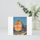 Zukunftszug Postkarte (Stehend Vorderseite)