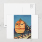 Zukunftszug Postkarte (Vorne/Hinten)