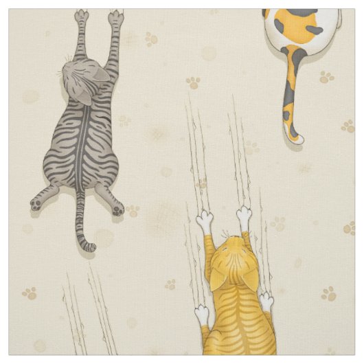Zulässige Katze (in großem Maßstab) Stoff (Muster)