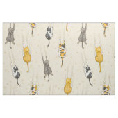 Zulässige Katze (in großem Maßstab) Stoff (Fat Quarter (45,7 x 55,9 cm))