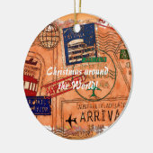 Zulassung - Briefmarke für den Reisepass Keramik Ornament (Links)