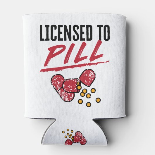 Zulassung für Pill Apotheker Abschluss Grad Dosenkühler (Rückseite)