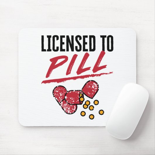 Zulassung für Pill Apotheker Abschluss Grad Mousepad (Mit Mouse)