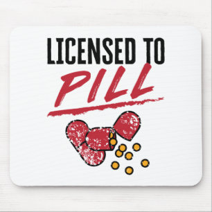 Zulassung für Pill Apotheker Abschluss Grad Mousepad